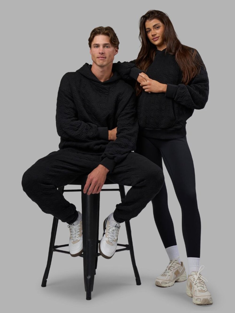 $120 NWT LSKD MVP Quilted Oversized Hoodie - M